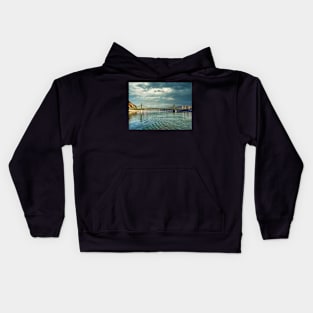 River Danube at Budapest Kids Hoodie